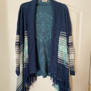 Blue sweater Cardigan size medium